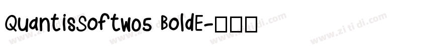 QuantisSoftw05 BoldE字体转换
